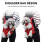 Pet Dog Cat Carrier Backpack Adjustable Frontpack Carrier Open Hole Design Legs Out Easy Fit for Small Medium Pets Outdoor Traveling