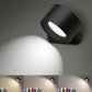 SupplyMeDirect LED Under Closet Light Rechargeable Battery Powered Magnetic Round Touch Wall Lamp