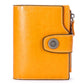 Womens Leather Small Wallet RFID Blocking Credit Card Holder Small Womens Wallet