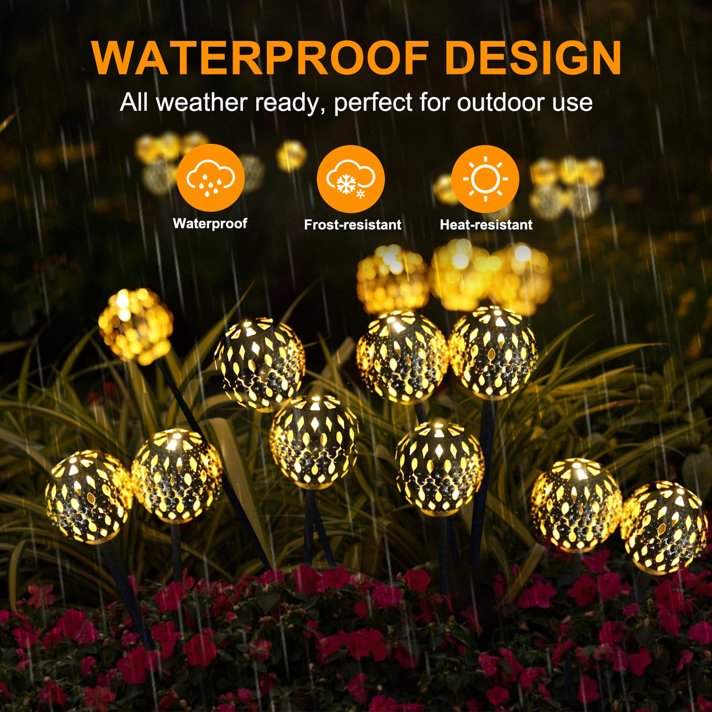 Solarera Solar Swinging Moroccan Lights, New Upgraded Waterproof 2 Pack 8 Modes Solar Powered Garden Lights for Patio Pathway Party Decoration