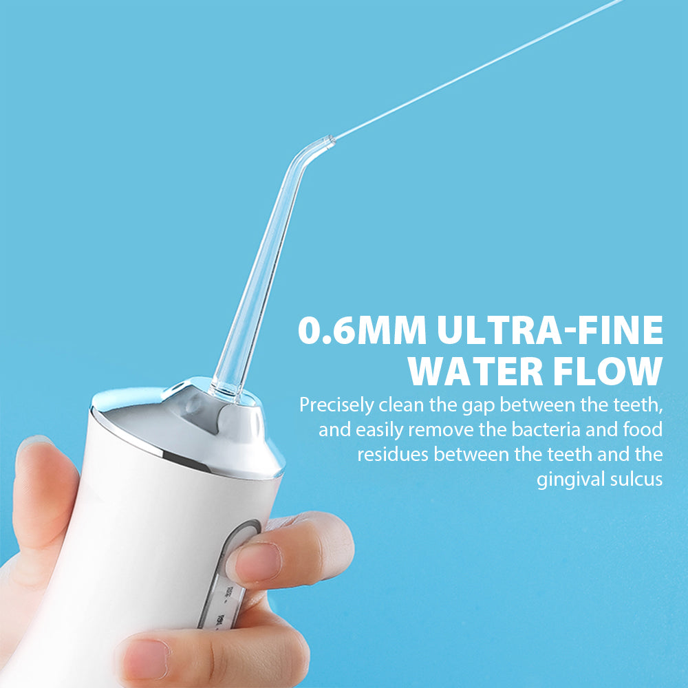 Cordless Water Flosser Teeth Cleaner with Rechargeable Water Cordless Flosser 4 Jet Tip IPX7 Waterproof 240ml
