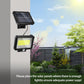 100 LEDs Solar Powered Sensor Light Motion Sensor Outdoor Security Flood Light