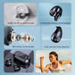 Bone Conduction BT5.3 Stereo Bluetooth Headphones IPX5 Waterproof Sport Bluetooth Headphones Wireless Noise Reduction Running Gym Clip-Ear Earphones