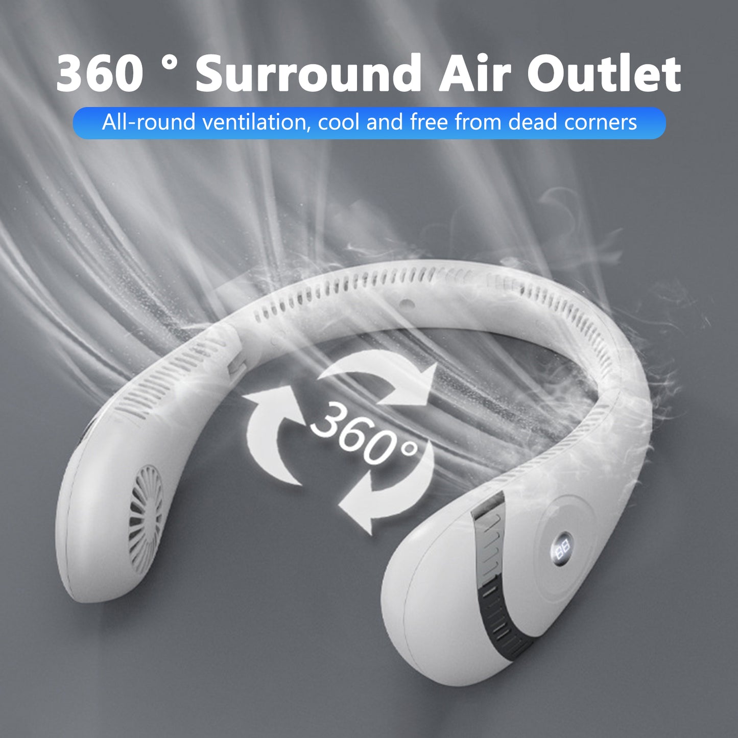 Portable USB Hanging Neck Fan Cooling Air Cooler Foldable Air Conditioner Mini