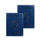 Passport Cover Vaccine Card Holder PU Leather Case Card Slot Protector