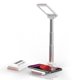 LED Desk Lamp with Wireless Charger Power Bank 3000mAh, USB Charging Port, Foldable Table Lamp with 4 Brightness Level, 3 Lighting Color