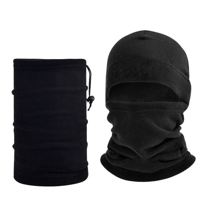 Winter Fleece Balaclava Hat Neck Warmer Men Women Face Mask