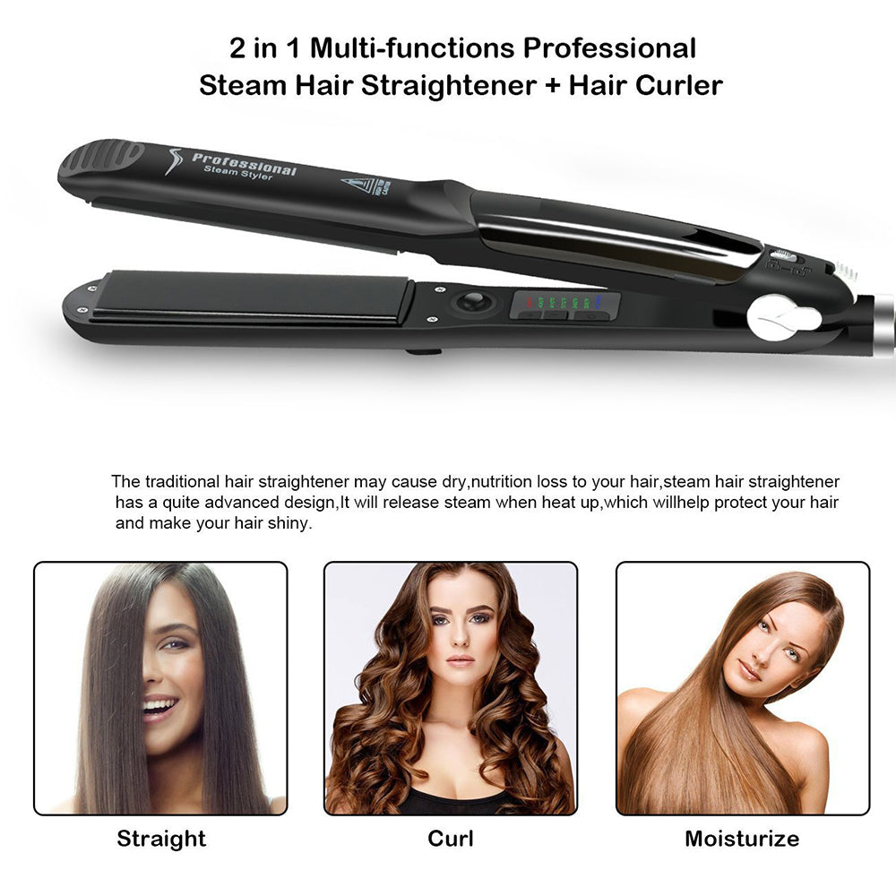 Steam Hair Straightener 6 Modes Hair Curler For Hair SP (UK Standard)