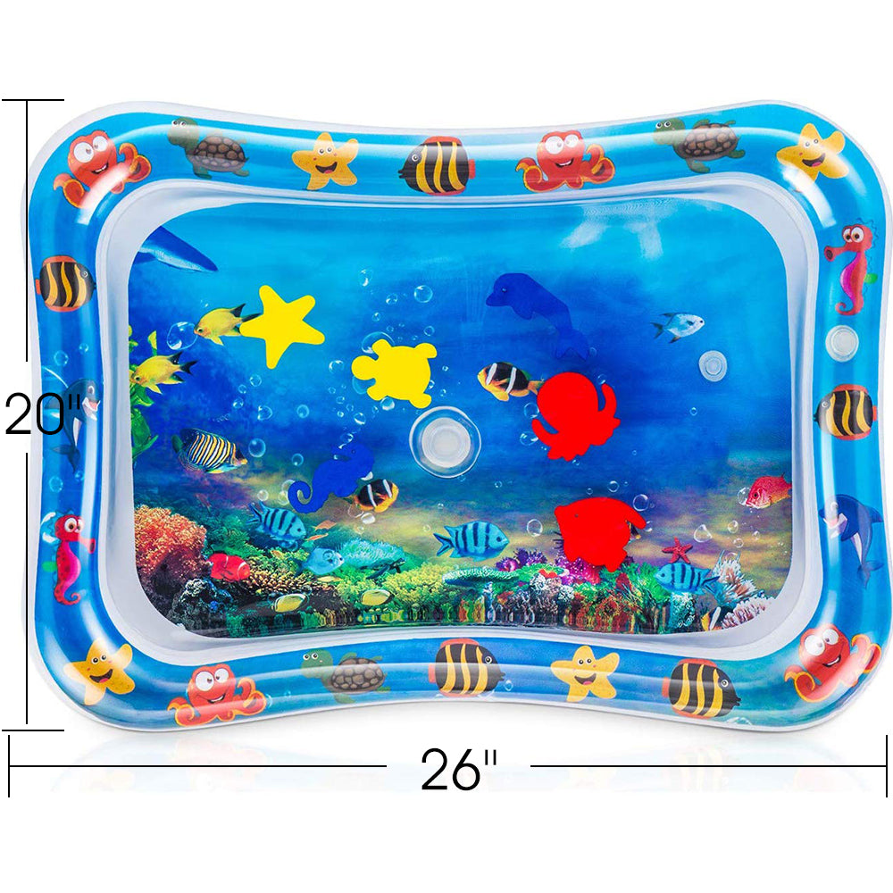 Outdoor Water Mat Tummy Time Inflatable Play Mat floor Crawling Kids