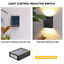 Solar 2LED Lights Outdoor Waterproof Wall Lamp, Up and Down Luminous Wall Mounted Solar Lights  Decoration