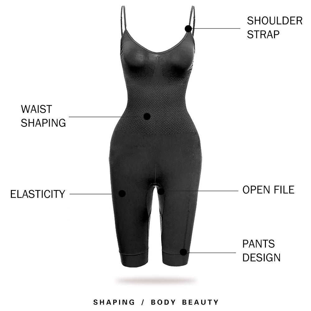 Women Shapewear Sculpting Bodysuits Butt Lifter Shaping MidThigh Pants