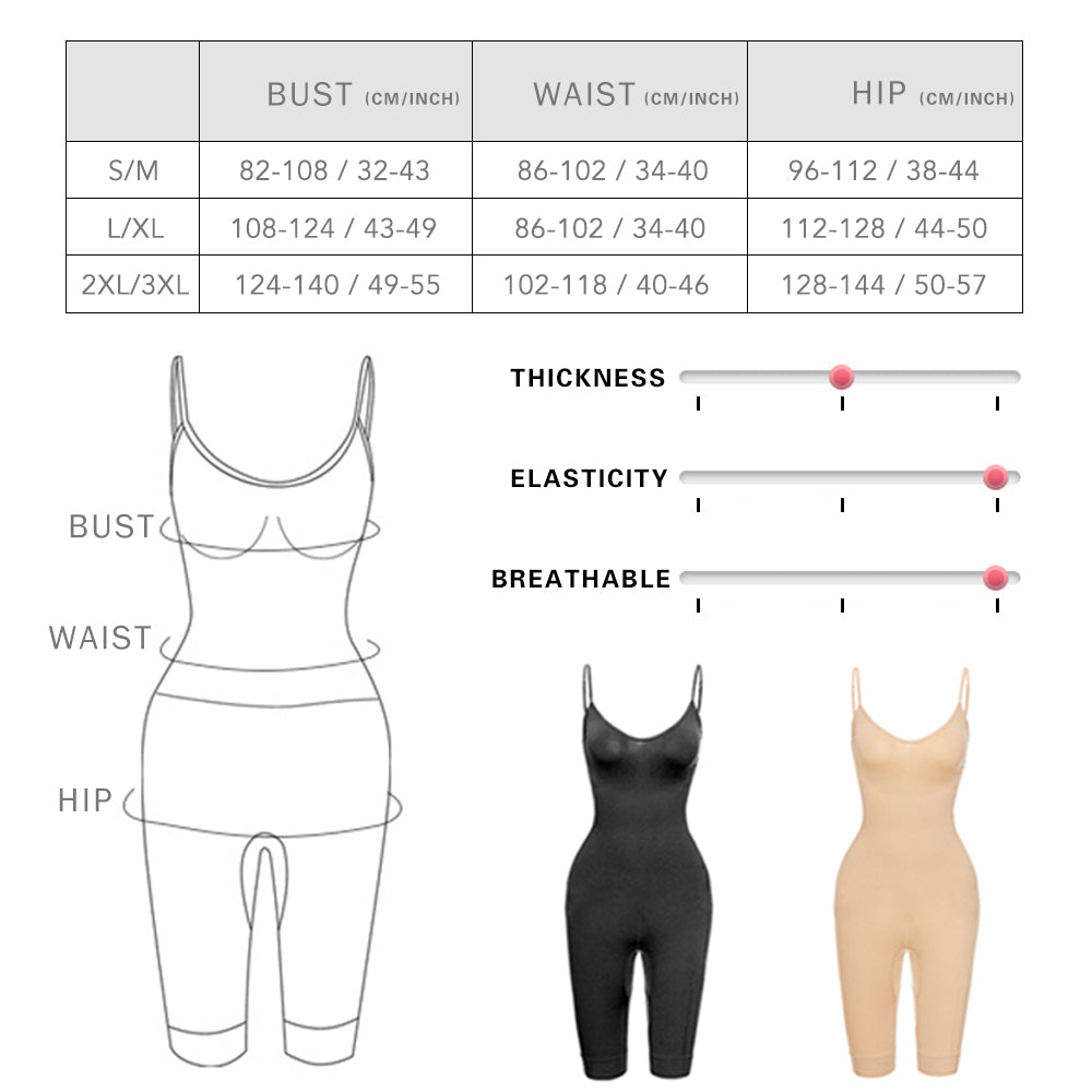 Women Shape Wear Tummy Control Shorts High-Waist Shaper Bodysuit