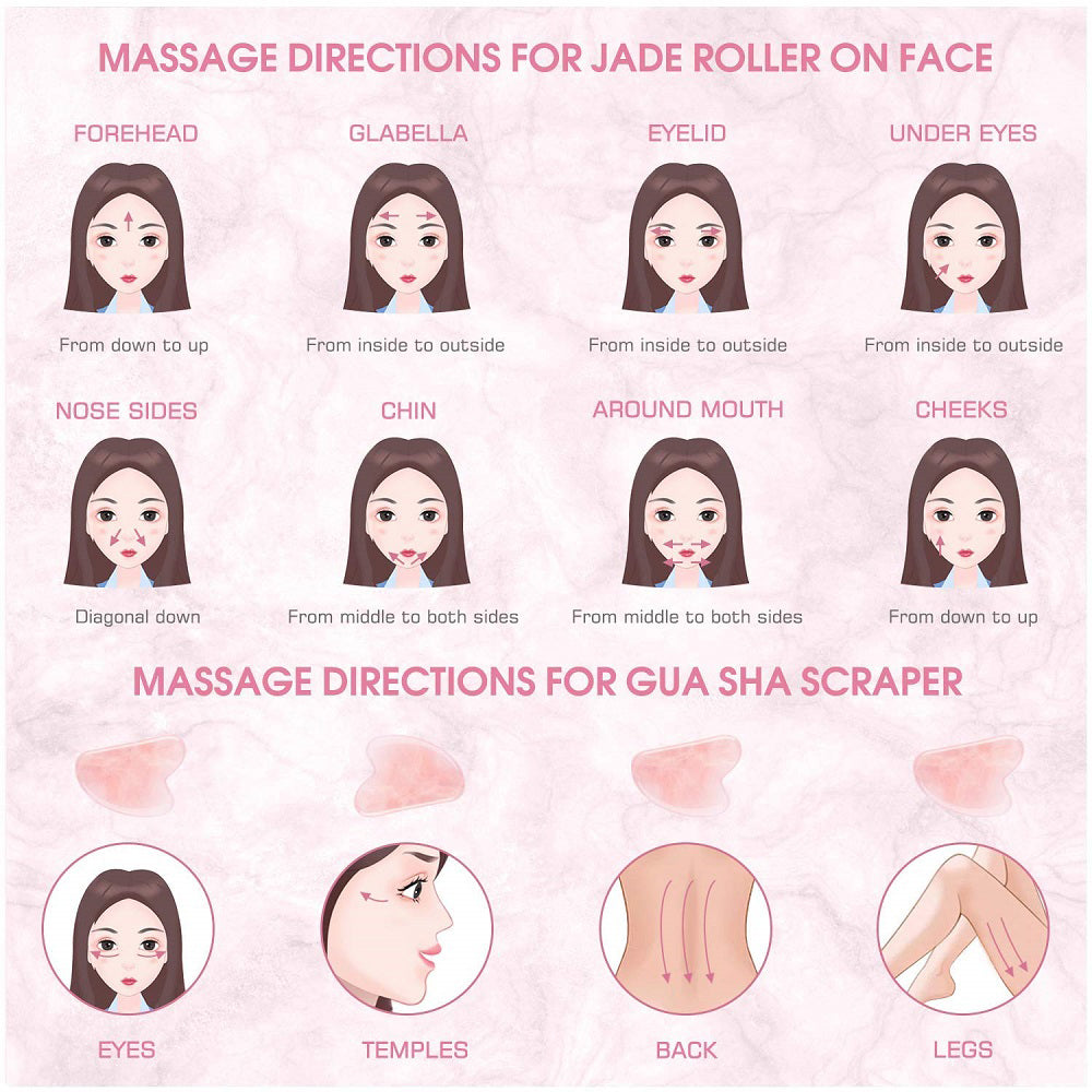 Natural Massager Face Gouache Scraper For Face Massager Jade Roller