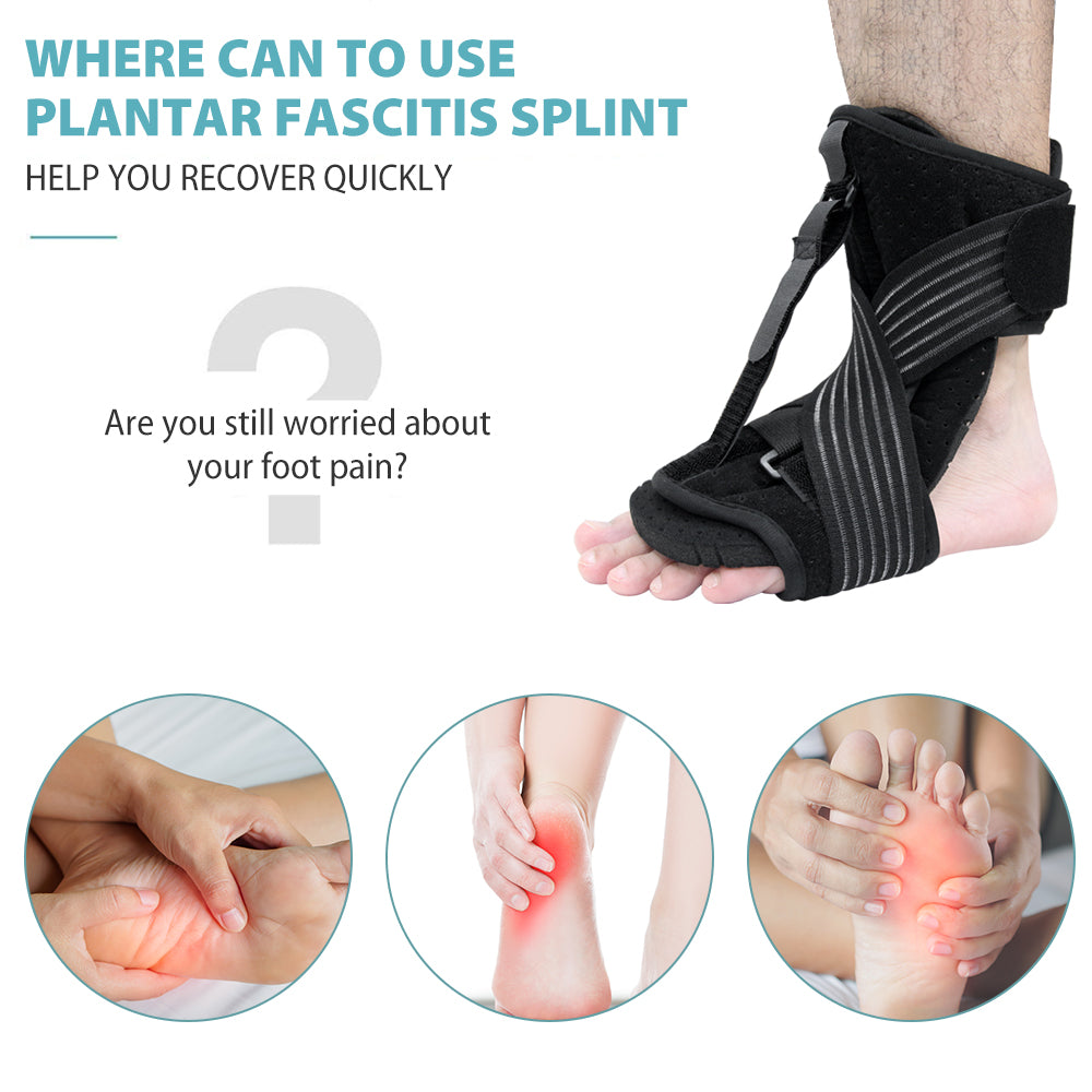 Adjustable Plantar Fasciitis Night Foot Splint Drop Orthotic Brace