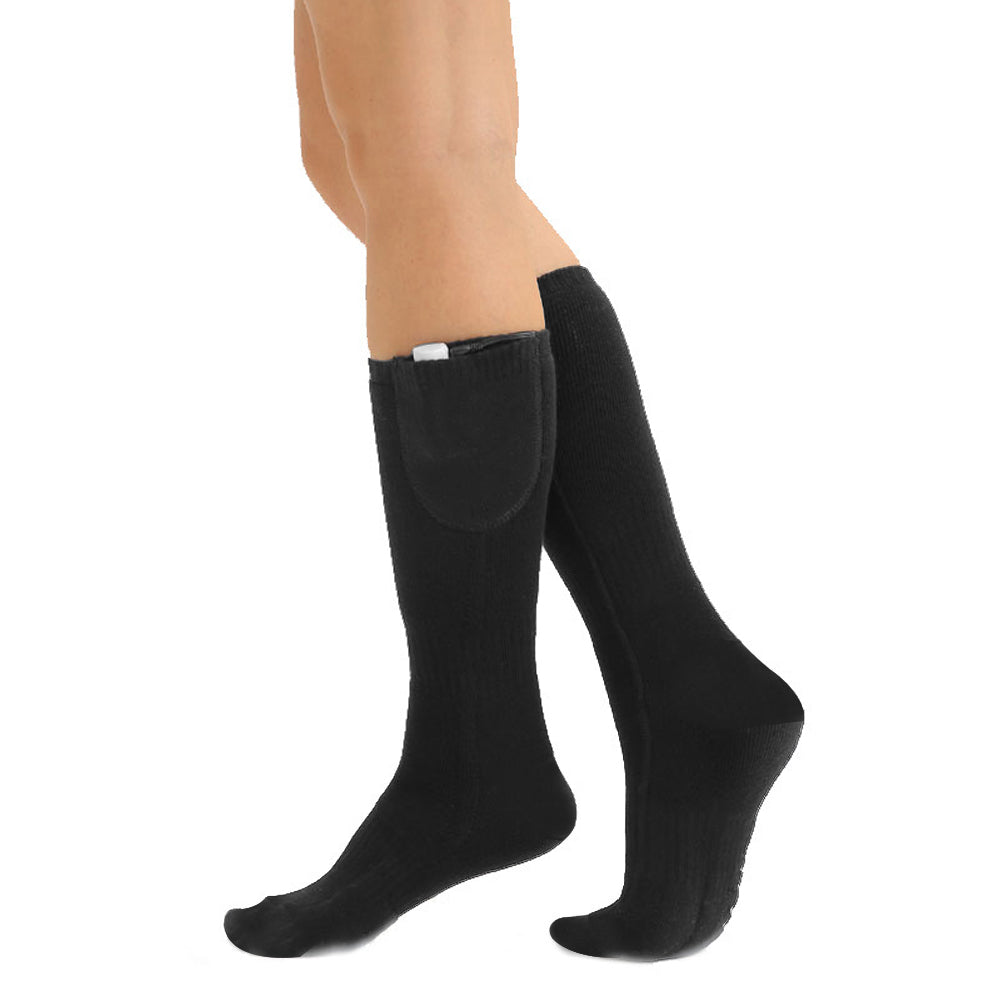 Winter Warm Adjustable Men Women Electric Battery Foot Warmer Socks SP