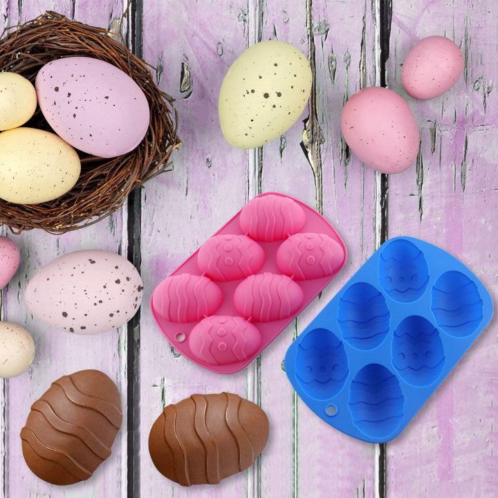 2X Easter Egg Silicone Chocolate Mold Cocoa Bombs Egg Christmas Gifts