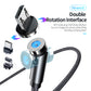 540 Degree Rotating Magnetic Data Cable For Android IOS Type-c