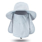Fishing Hat Outdoor Sun Protection Hat with Removable Neck Face Mask