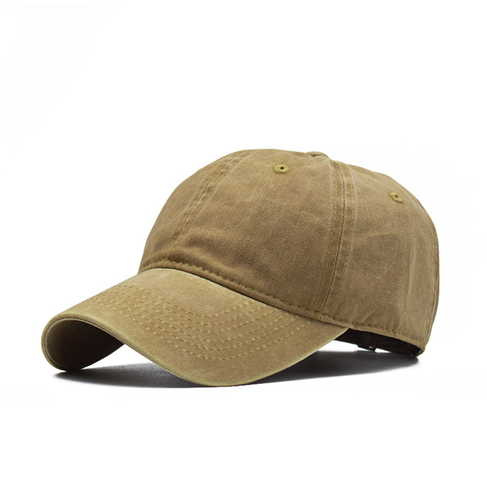 Men Women Washed Distressed Twill Cotton Cap Vintage Adjustable Hat