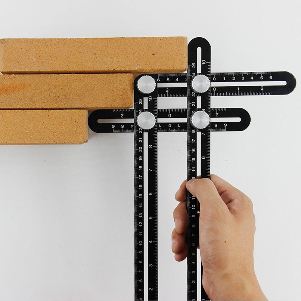Adjustable Aluminum Alloy 6-Fold and 3-Hole angle Openings Locator