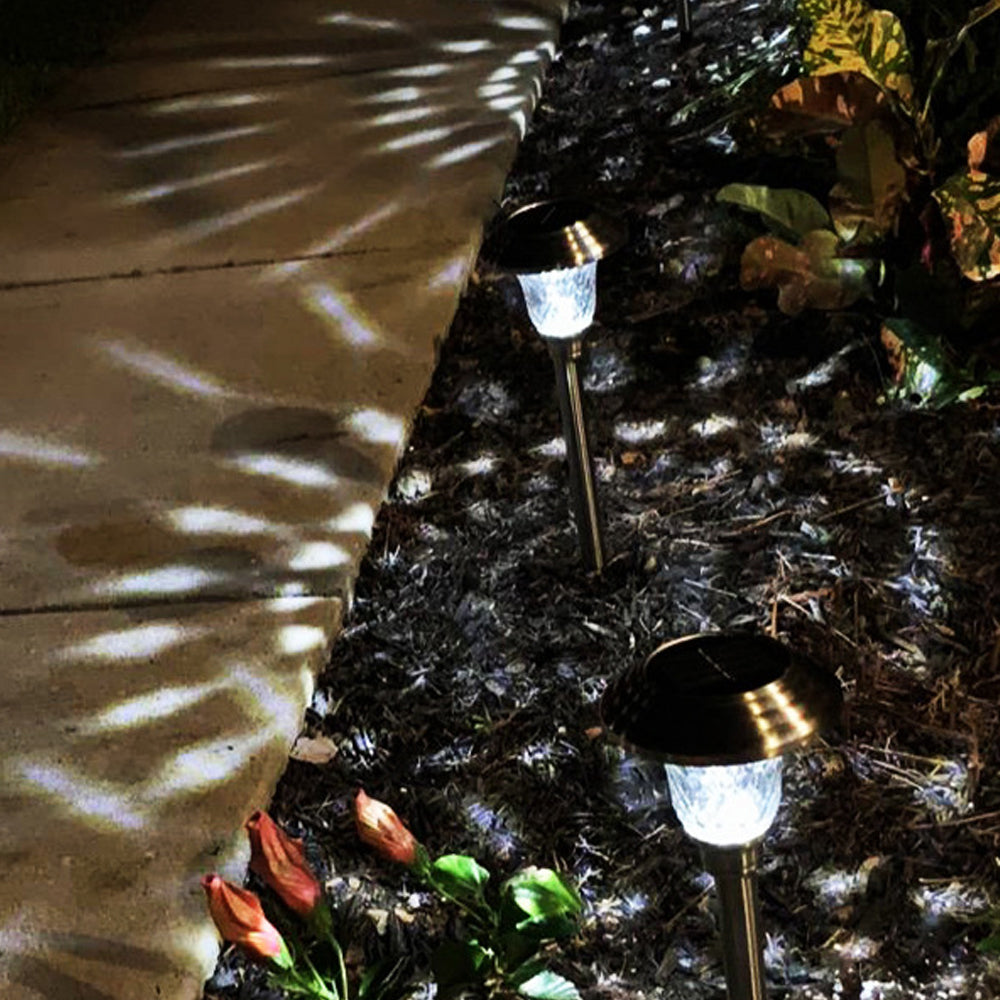 Stainless Steel Solar Projection Lamp Outdoor Lighting Decoration