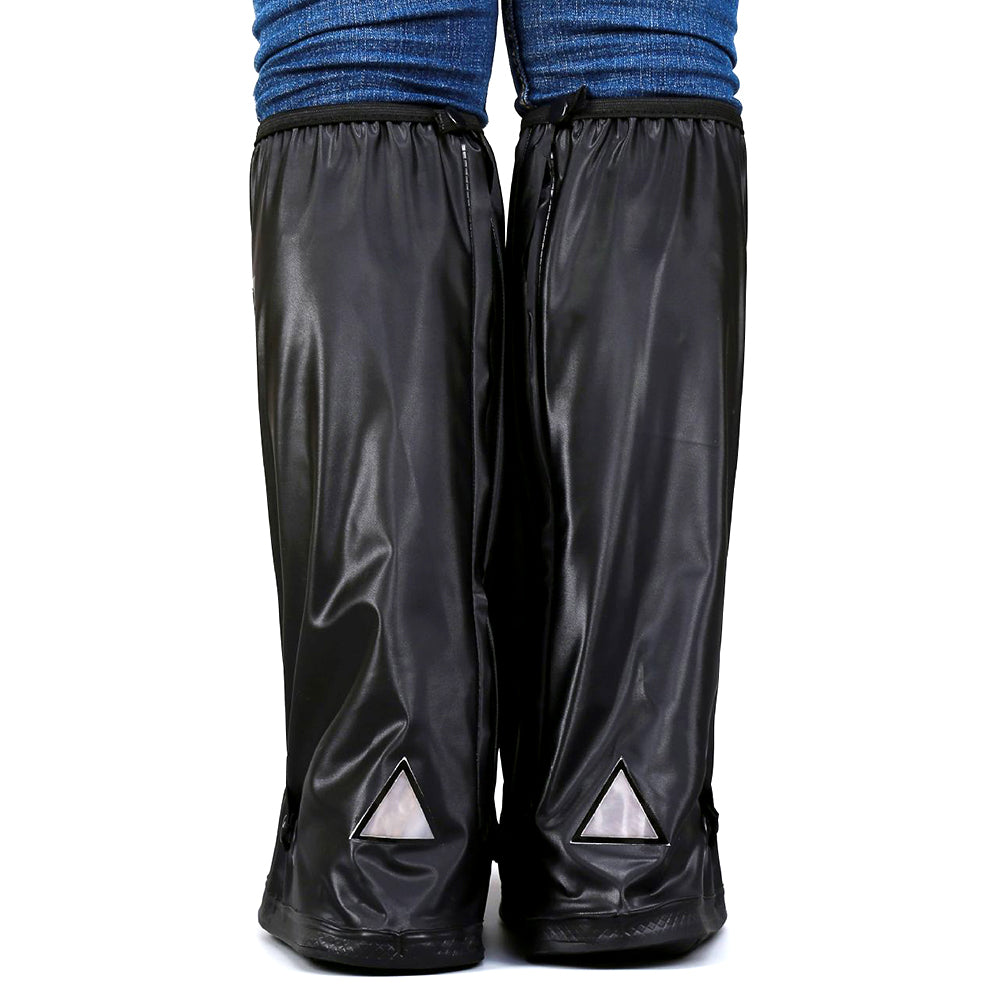 High Tube Men Black Boots Waterproof Thick Rainproof Shoe Cases