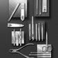 19Pcs Manicure Set Stainless Steel with Leather Case Kit Nail Tools