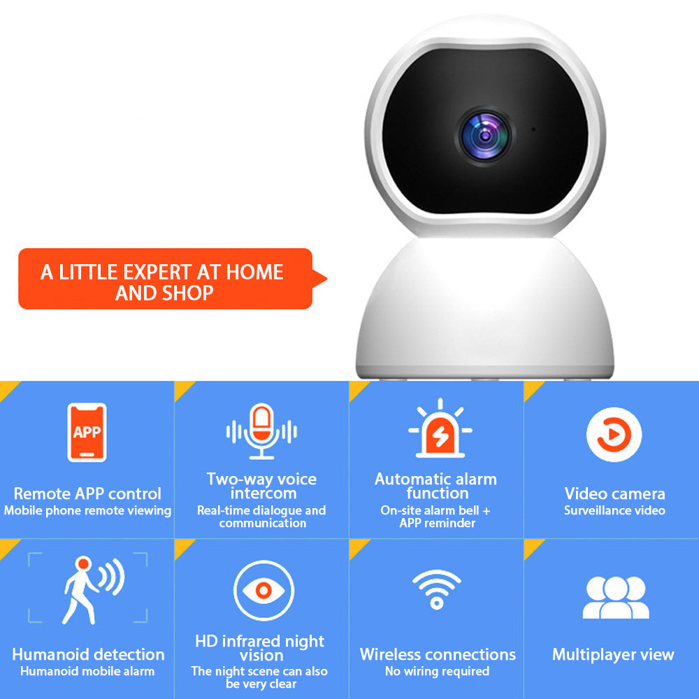 Wireless Security Smart Indoor Surveillance Camera Direct to WiFi SP