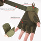 Mens Fingerless Gloves Outdoor Sports Tactical Protection Gloves Fit