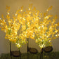 2Pcs Solar Canola Flower Shape Lights for Outdoor Christmas Decor