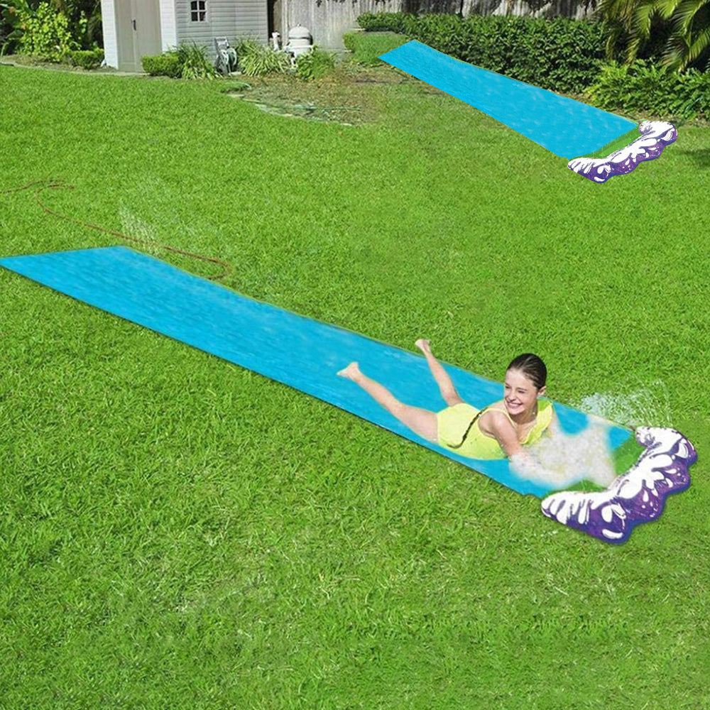 Water Slide Built in Sprinkler Outdoor Lawn Watersports Toy for Child