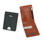 Portable Men's leather wallet with wallet RFID blocking credit card