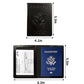 Passport Cover PU Leather Waterproof Passport Case Vaccine Card Slot