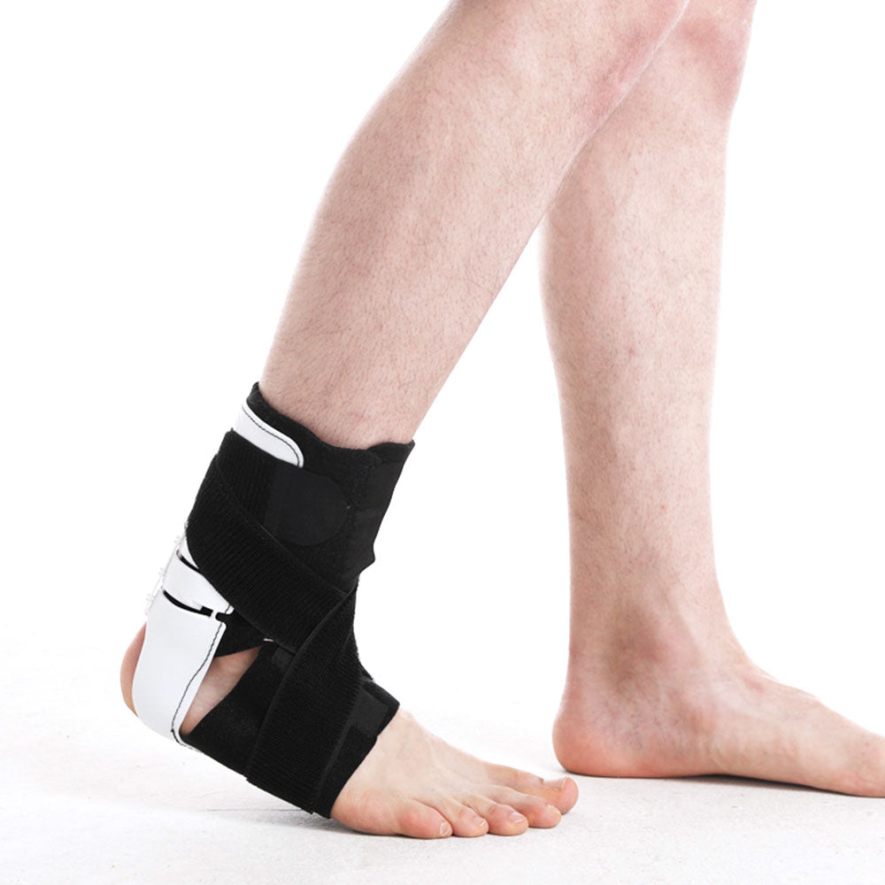 White Single Ankle Joint Fixation Brace Prevent Acute Ankle Sprain
