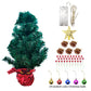 Tabletop Xmas Tree Mini Small Christmas Pine Tree with LED String Lights