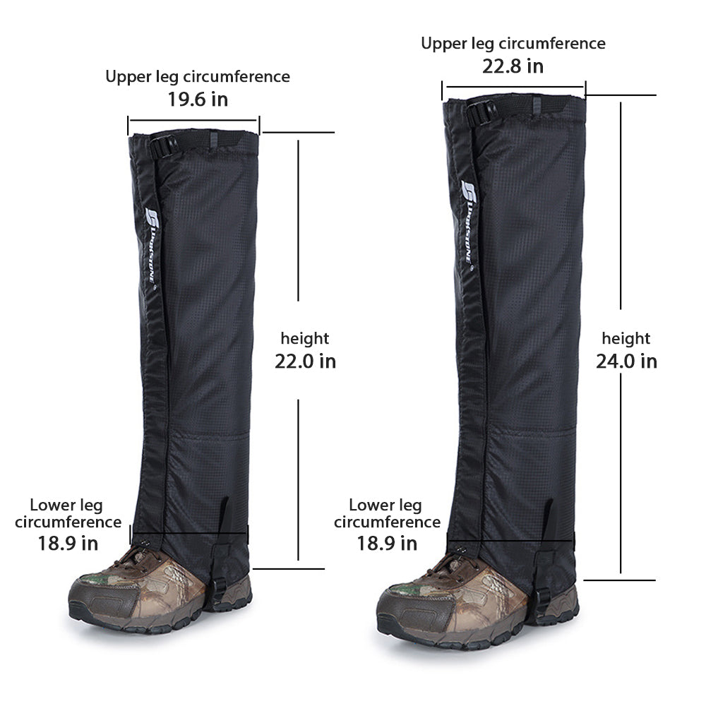 Knee-High Snow Fleece Legging Gaiters Waterproof Snow Boot Protector