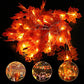 30 Lights Maple Leaf String Lights Thanksgiving Christmas Decorations