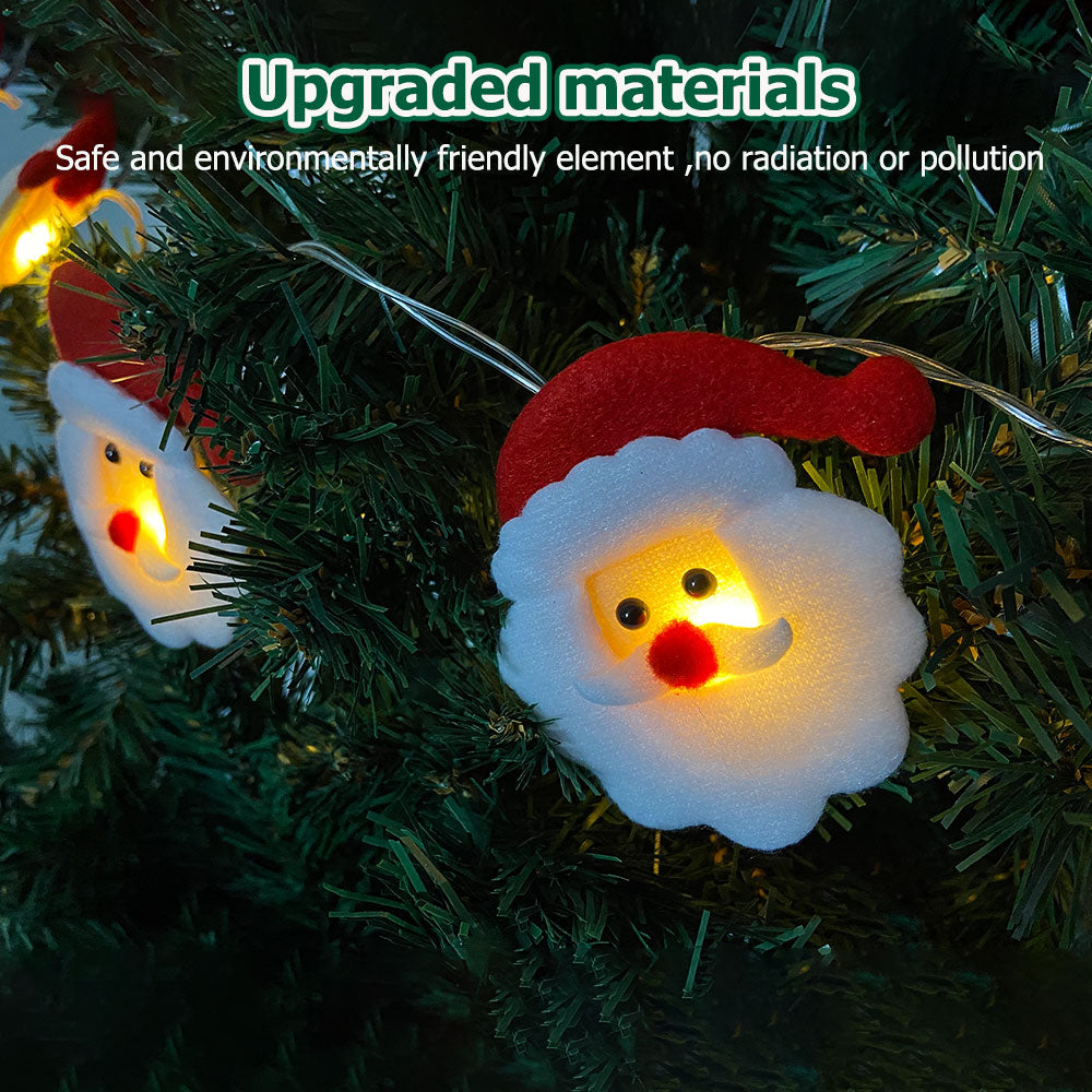 Santa Claus String Lights Christmas DIY Decoration Lamp With 10 LEDs