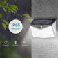 2Pcs 208 LED Solar Lights Outdoors Waterproof Motion Sensor Security Night Light