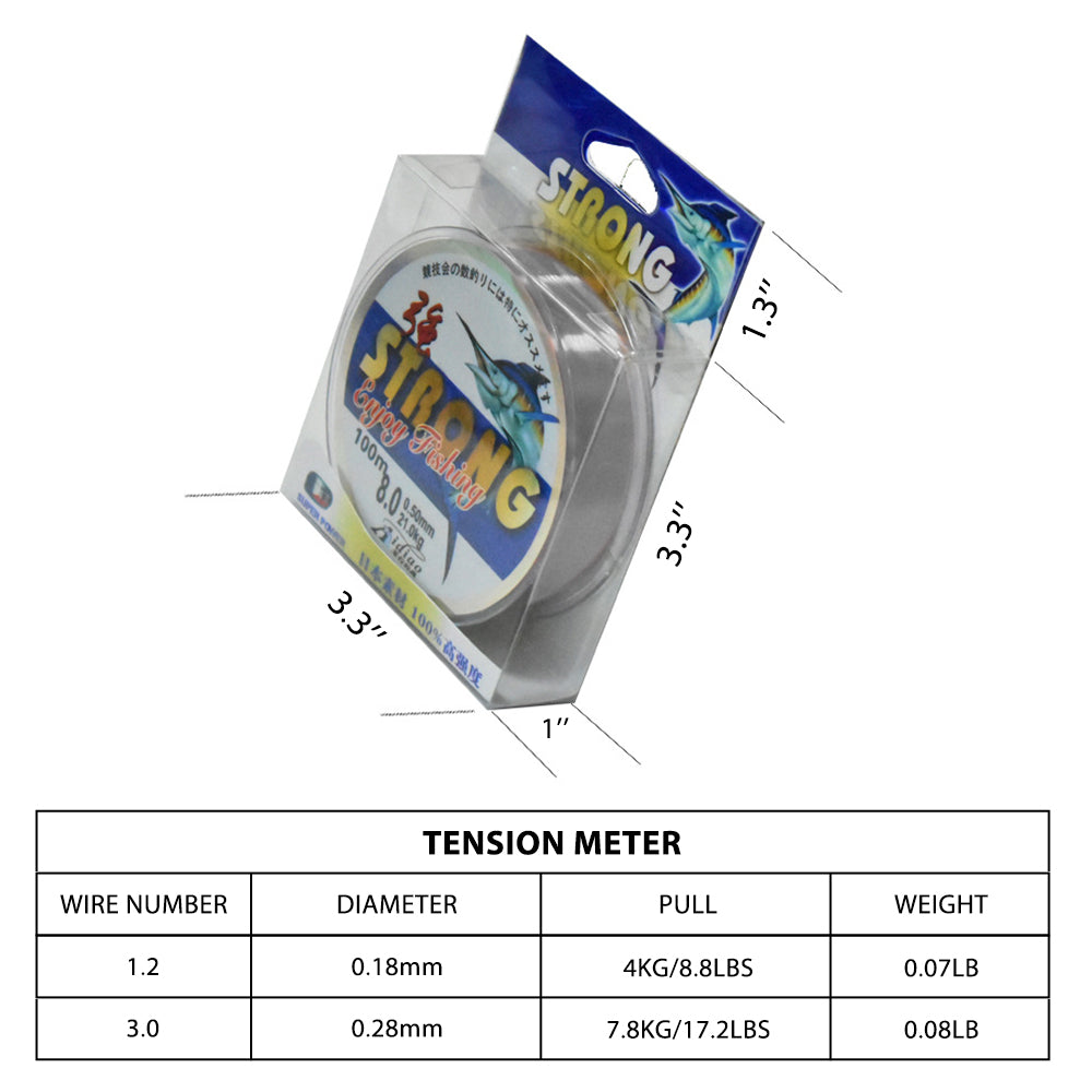 Durable Smoother Transparent Nylon Fishing Line 100 Meters