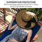 Bodychum Women Fashion Straw Sun Hat Wide Brim Hat Beach Summer Hat