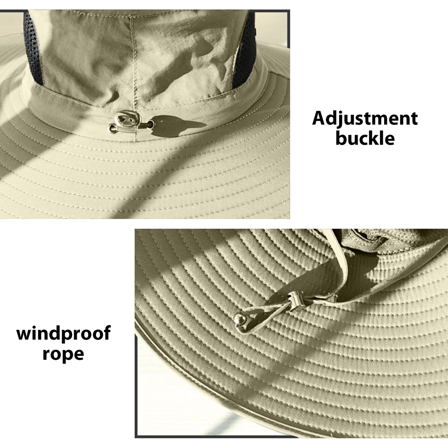 Wide Brim Sun Hats for Men Bucket Hat Sun Protection Waterproof Hat