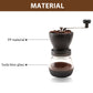 Manual Coffee Bean Grinder Adjustable Control  Coffee Grinder Set