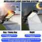 Solar Street Light Outdoor 72COB LED Remote Control Light Waterproof Security Solar Sensor Lighting for Courtyard 2Pcs