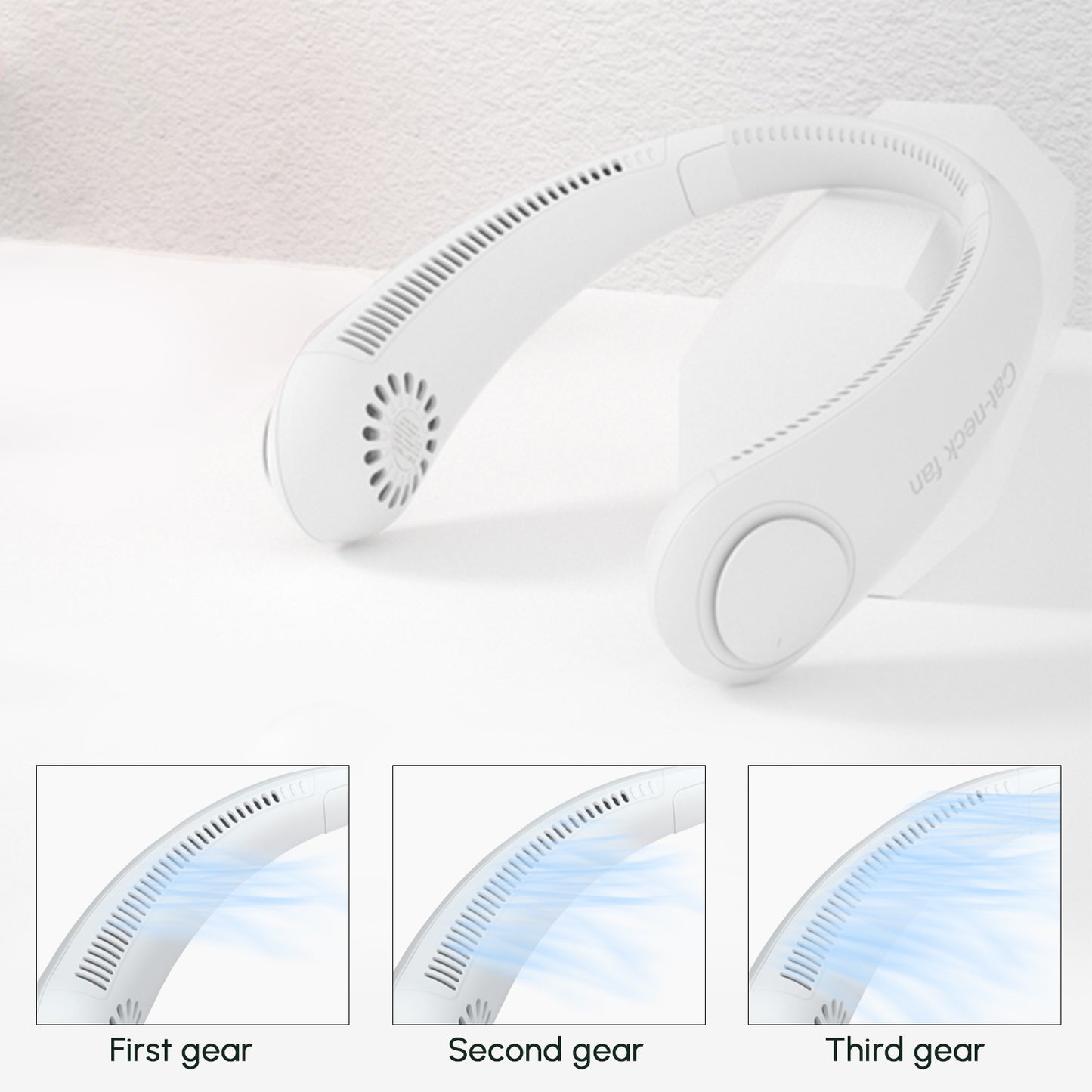 Leafless Hanging Neck Fans Portable Quiet Sports USB Charging Fan