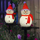 Solar Outdoor Decor Light Christmas Snowman Decoration Stake light