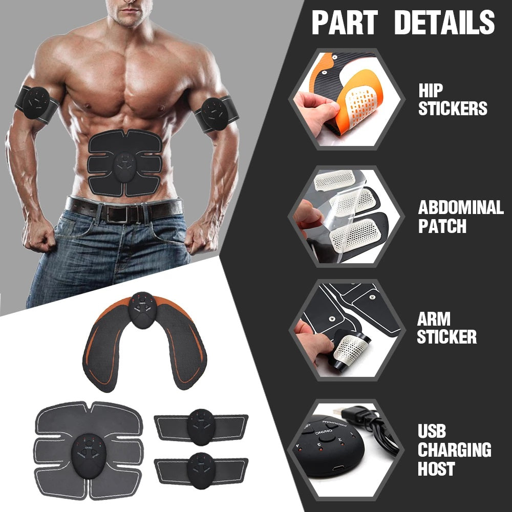 EMS USB Charging Muscle Stimulator Fitness  Buttock Abdominal Trainer