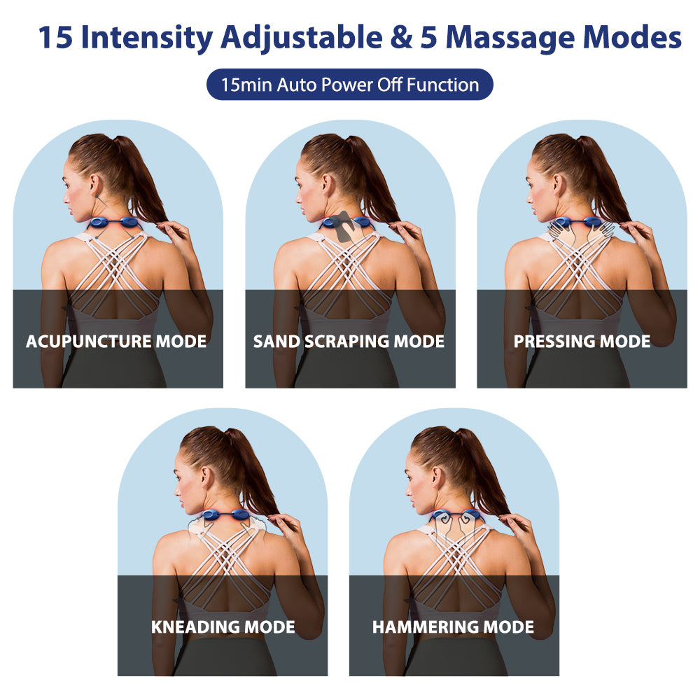 Pendant Neck Massager Mini Intelligent EMS Cervical Spine Massager