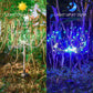 2Pcs Solar Powered Outdoor Firework Lamps 90 LED For Garden Lawn Light