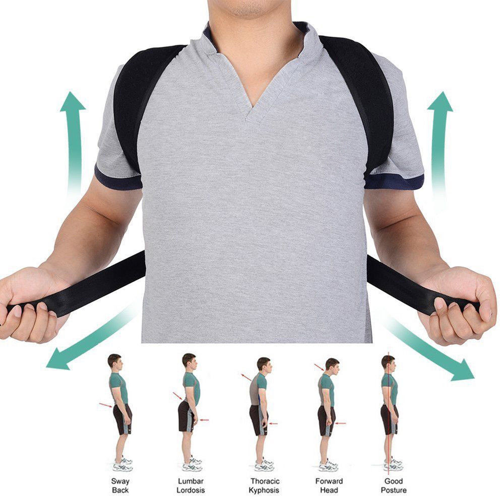 Brace Support Back Posture Corrector Clavicle Spine Shoulder Lumbar SP